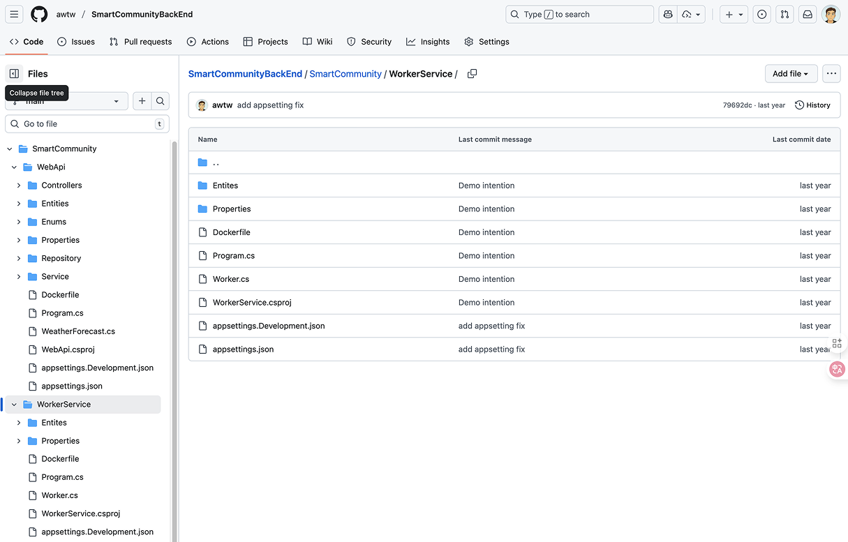 SmartCommunityBackEnd Web